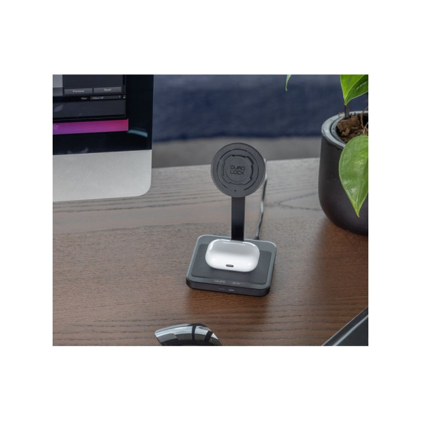 Подвійна безпровідна зарядка для телефону MAG Dual Desktop Quad Lock на стіл