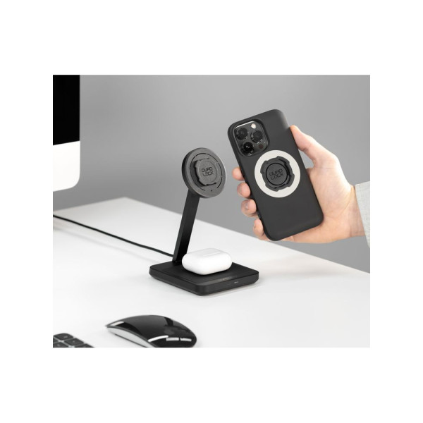 Подвійна безпровідна зарядка для телефону MAG Dual Desktop Quad Lock на стіл