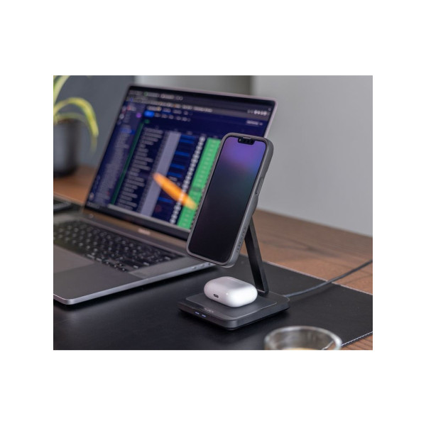 Подвійна безпровідна зарядка для телефону MAG Dual Desktop Quad Lock на стіл