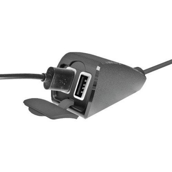 Подвійний, водонепроникний зарядний пристрій USB Лампа Usb-Fix Trek з кріпленням до керма мотоцикла швидка зарядка; 5400 mA; 12/24 V