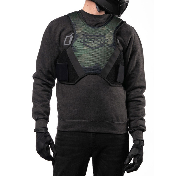 Бузер Icon Field Armor Softcore зелено-сірий