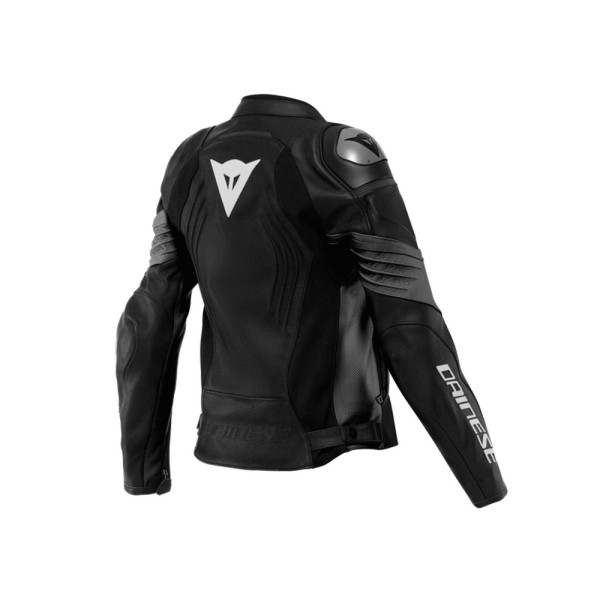 Жіноча шкіряна мотоциклетна куртка Dainese Racing 4 перфорована чорна