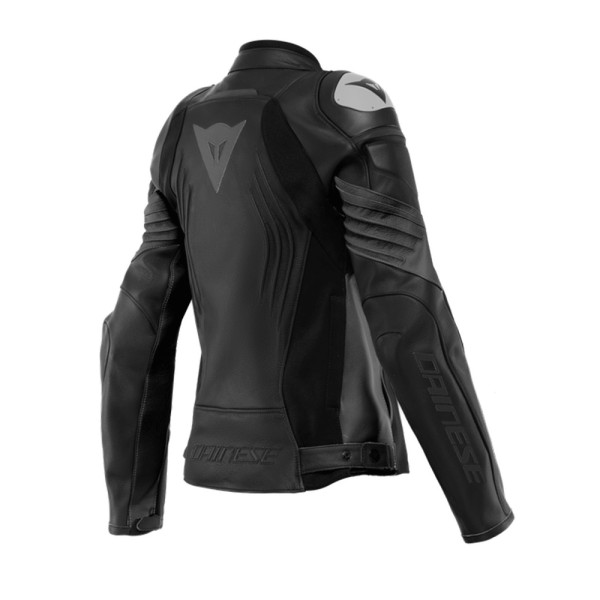 Куртка мотокросова жіноча шкіряна Dainese Racing 4 чорна
