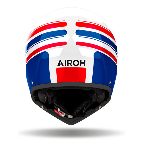 Модульний шолом Airoh J110 Eon біло-синьо-червоний