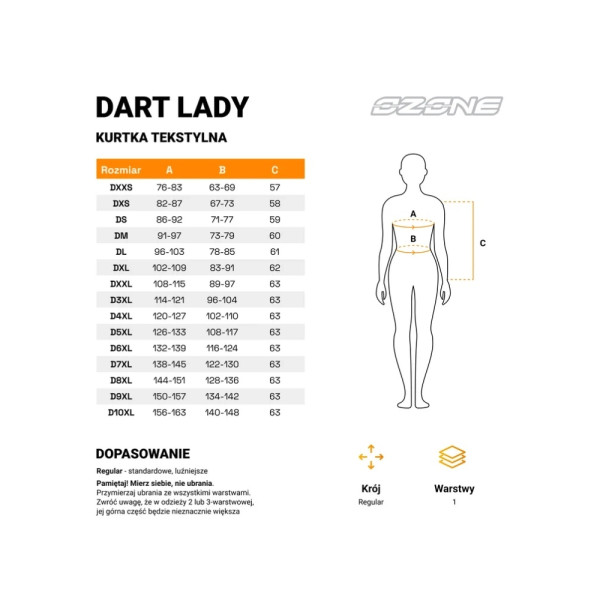 Жіноча текстильна мотоциклетна куртка Ozone Dart чорна