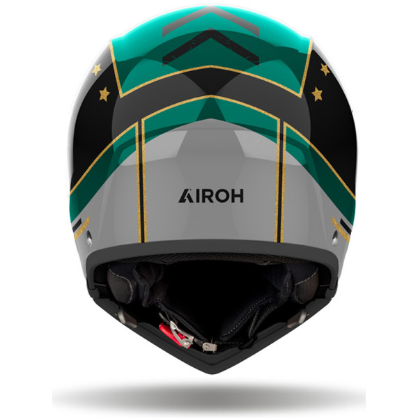 Модульний шолом Airoh J110 Command чорний-зелений