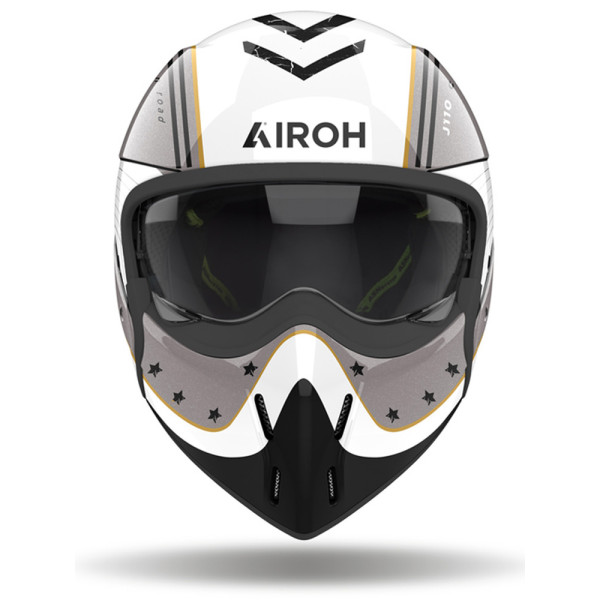 Модульний шолом Airoh J110 Command біло-сірий