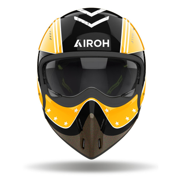 Модульний шолом Airoh J110 Command чорний-жовтий