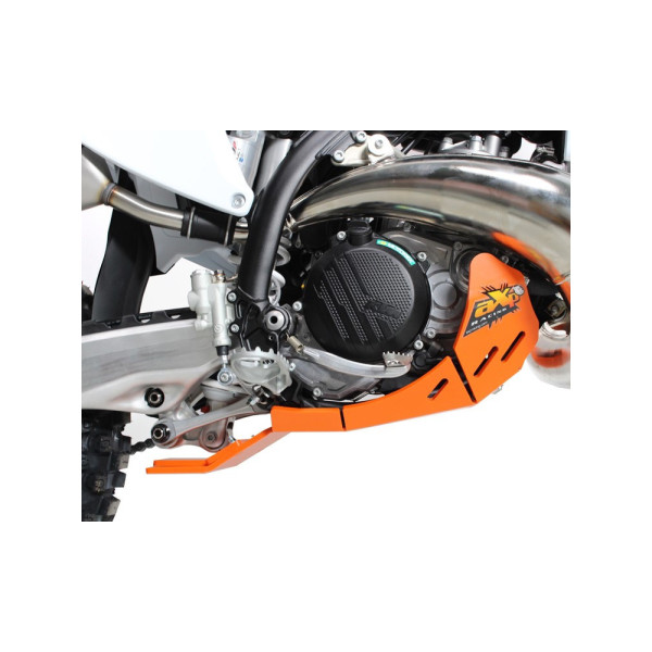 Плита під двигун AXP Racing Xtrem KTM 250SX/300SX/250XC/300XC (23-) з захистом підйомника помаранчева