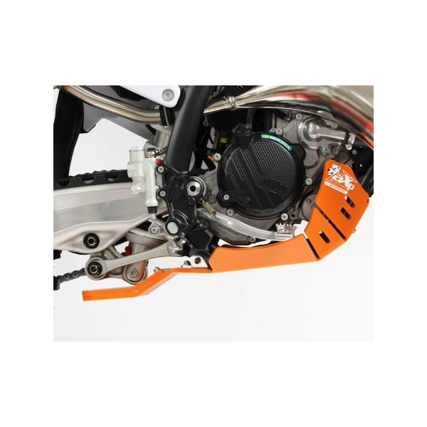 Плита під двигун AXP Racing Xtrem KTM 125SX, 125XC (23-) з захистом підйомника помаранчева