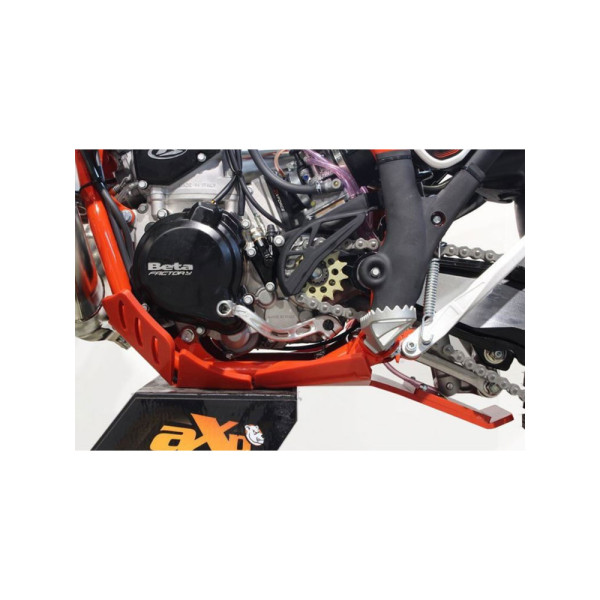 Плита під двигун AXP Racing Xtrem Beta 250RR/300RR/300RR Race (18-19) з захистом важеля червона