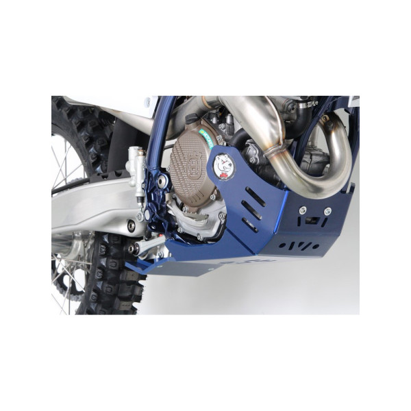 Плита під двигун AXP Racing Xtrem Husqvarna FC250/FC350/FX350 (23-), FE250/FE350/S/W (24-) з захистом підйомника синя