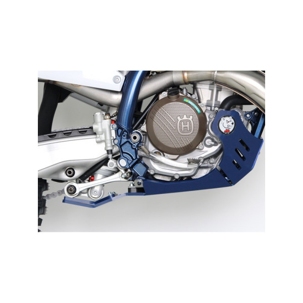 Плита під двигун AXP Racing Xtrem Husqvarna FC250/FC350/FX350 (23-), FE250/FE350/S/W (24-) з захистом підйомника синя