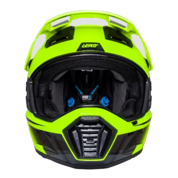 Шолом adventure Leatt Kit Adv 8.5 V25 Hi-Viz з окулярами чорний-флюо