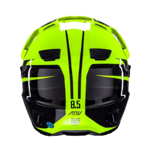 Шолом adventure Leatt Kit Adv 8.5 V25 Hi-Viz з окулярами чорний-флюо