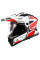 Шолом adventure LS2 MX702 Pioneer II Hill біло-червоний