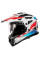 Шолом adventure LS2 MX702 Pioneer II Namib біло-синьо-червоний