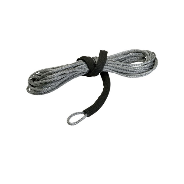 Синтетичний трос для лебідки 5mm 15,2m сірий