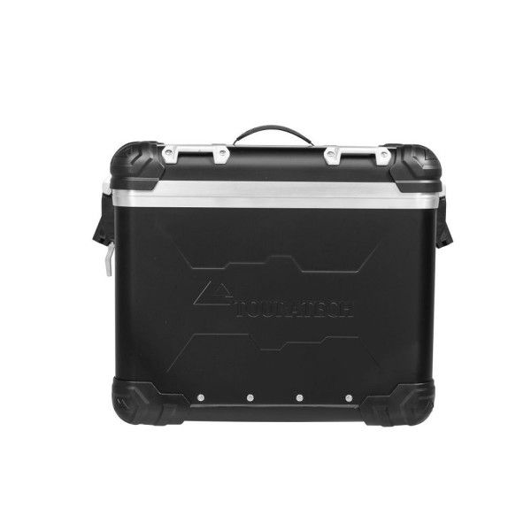 Боковий кофр з анодованого алюмінію чорний ZEGA Evo 