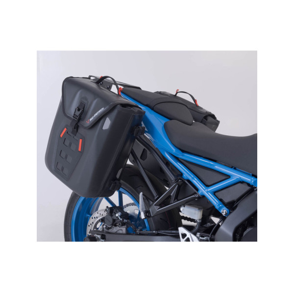 Водонепроникні мотоциклетні сумки SysBag WP M/M SW-MOTECH + кріплення SLC для Suzuki GSX 8S (23-)/ GSX 8R (24-) (об'єм: 2 x 17-23L)