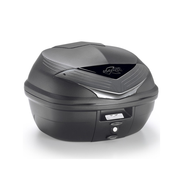 Центральний кофр Kappa K355NT Tech Monolock з монтажною платою, чорний об'єм: 35л