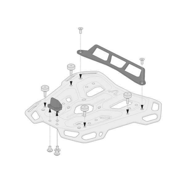 Адаптер для Adventure-Rack SW-MOTECH під центральний кофр GIVI Monolock