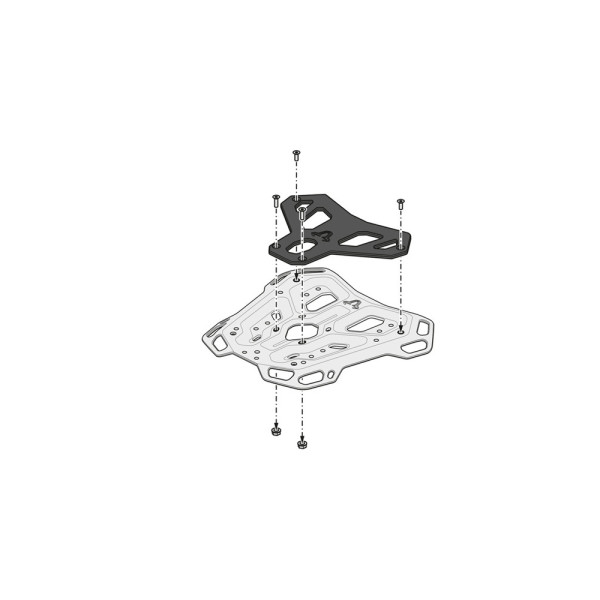 Центральний стелаж Adventure-Rack SW-MOTECH Husqvarna Norden 901 (21-) / Norden 901 Expedition, HQV N, KTM 890 SMT (23-), Adventure 890 / R (21-), Adventure 1050/1090/1090R/1190, 790 Adventure/R (19-)