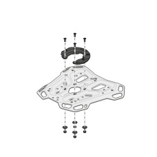 Центральний стелаж Adventure-Rack SW-Motech Moto Guzzi Stelvio (23-)