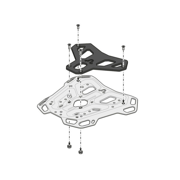 Центральний стелаж Adventure-Rack SW-Motech Moto Guzzi Stelvio (23-)