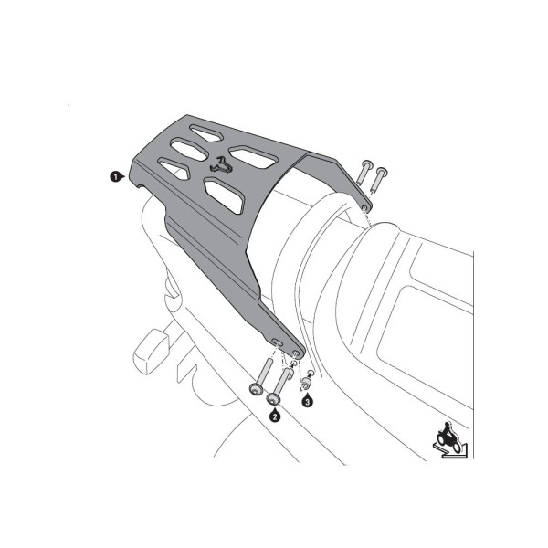 Центральний стійка Street-Rack SW-MOTECH для Yamaha XJR 1300 (95-14)