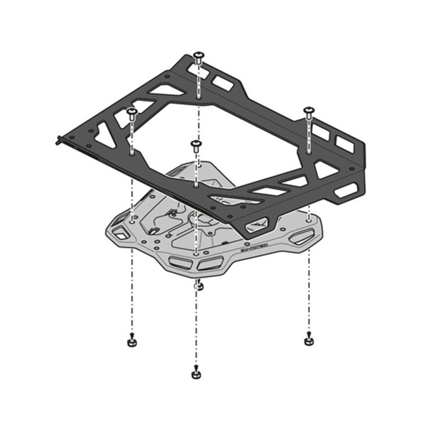 Центральний багажник Street-Rack SW-MOTECH для Suzuki GSX-8S (22-)/ GSX-8R (24-)