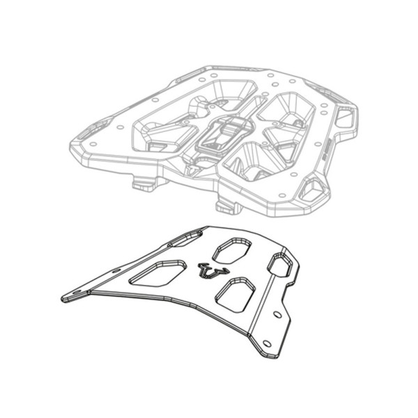 Центральний багажник Street-Rack SW-MOTECH для Suzuki GSX-8S (22-)/ GSX-8R (24-)