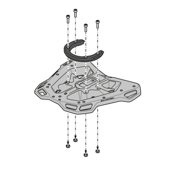 Центральний багажник Street-Rack SW-MOTECH для Suzuki GSX-8S (22-)/ GSX-8R (24-)