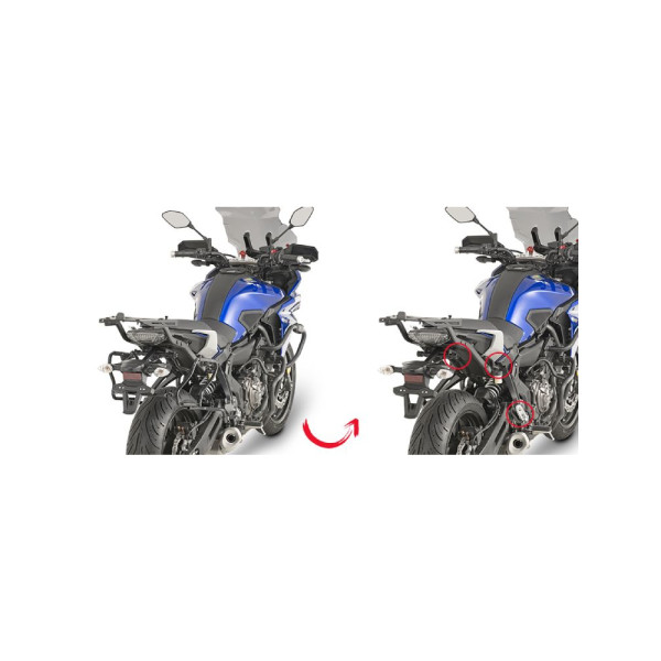 Кріплення бічних кофрів Monokey Side V35, V37 GIVI Yamaha MT-07 Tracer (16-19)/ Tracer 7/ GT (20-)