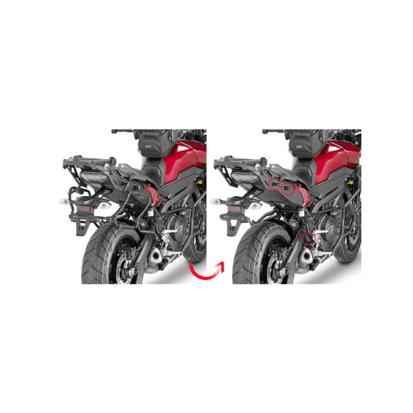 Кріплення для швидкого демонтажу під кофри Monokey Givi/Kappa до Yamaha MT-09 Tracer (15 > 17)