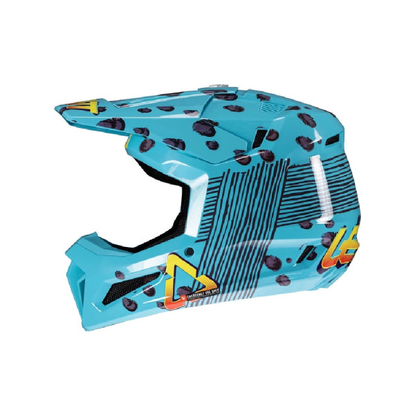 Дитячий кросовий шолом Leatt Moto 3.5 V25 Cheetah з окулярами синій