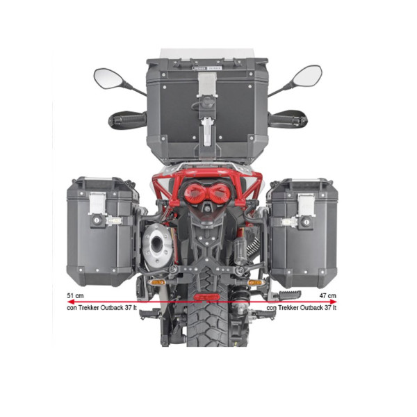 Кронштейн бічних кофрів Monokey Cam-Side PL One-Fit для Moto Guzzi V85 TT (19-)