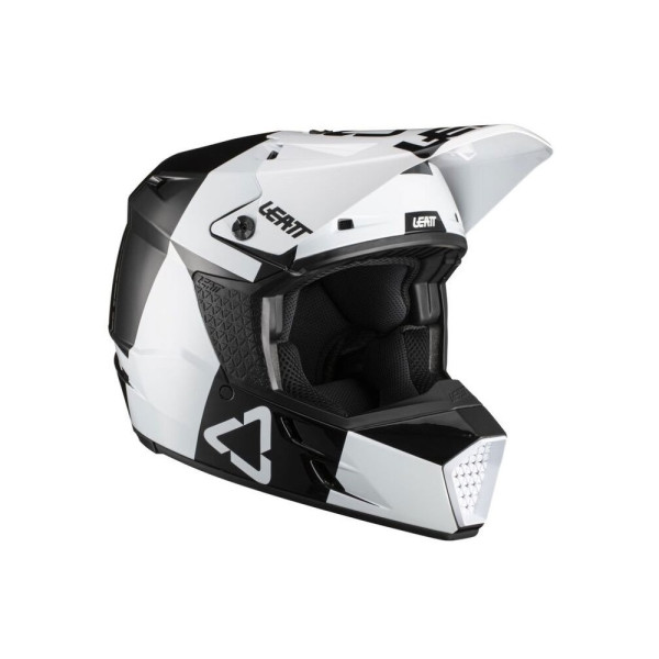 Дитячий кросовий шолом Leatt Moto 3.5 V21 чорний-білий