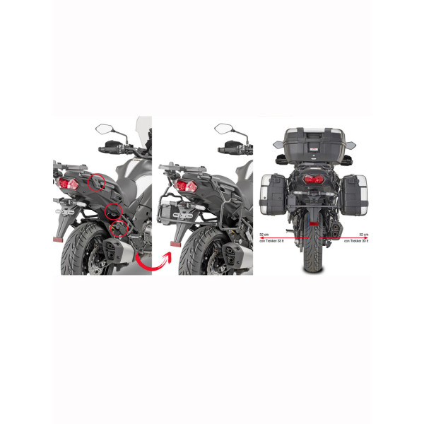 Кріплення бічних кофрів Monokey GIVI Kawasaki Versys 1000/ SE (19-)