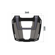 Кріплення для центрального кофра Hepco&Becker EasyRack Ducati Multistrada 1260 Enduro (19-23)