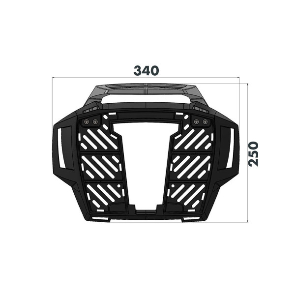 Кронштейн під центральний кофр Hepco&Becker AluRack Ducati Multistrada 1260 Enduro (19-23)