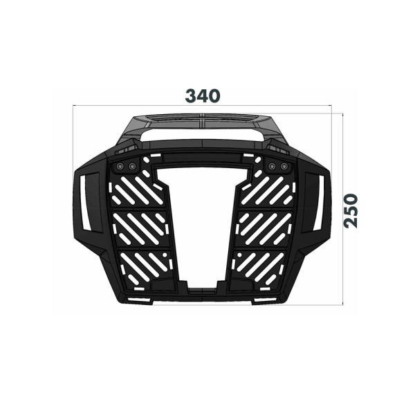 Кронштейн для центрального кофра Hepco&Becker AluRack Ducati Multistrada 1260/ S 18-23