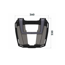 Кронштейн під центральний кофр Hepco&Becker Easyrack Aprilia SR GT 125/200/Sport (22-)