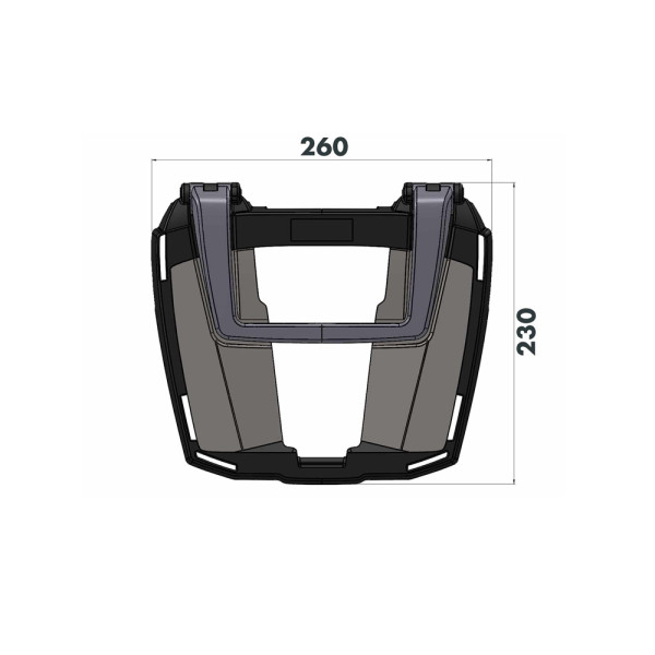 Кронштейн під центральний кофр Hepco&Becker Easyrack Aprilia SR GT 125/200/Sport (22-)