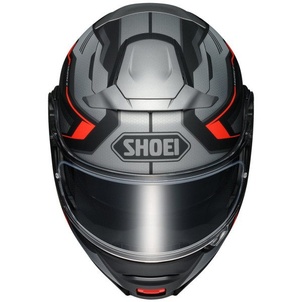 Шолом щелепний Shoei Neotec II Respect TC-5 чорний-сірий-червоний