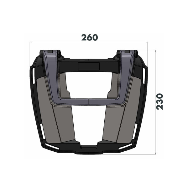 Кронштейн під центральний кофр Hepco&Becker EasyRack Moto Guzzi V85 TT (19-23)