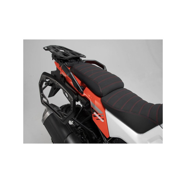 Комплект: бічні кофри + центральний кофр + стійки 37/45/38 TRAX ADV для Suzuki V-Strom 1050/XT 19- чорні
