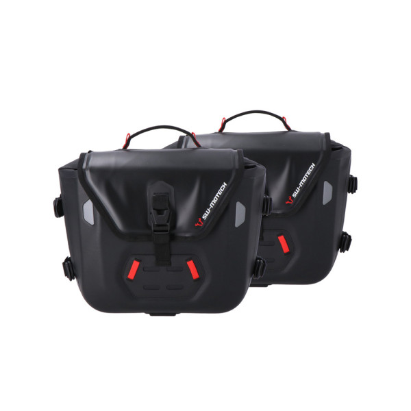 Водонепроникні сумки SysBag WP S/S SW-MOTECH + стійки SLC для Moto Guzzi V7 III Carbon / Milano / Rough (16-20) об'єм: 2 x 12-16L