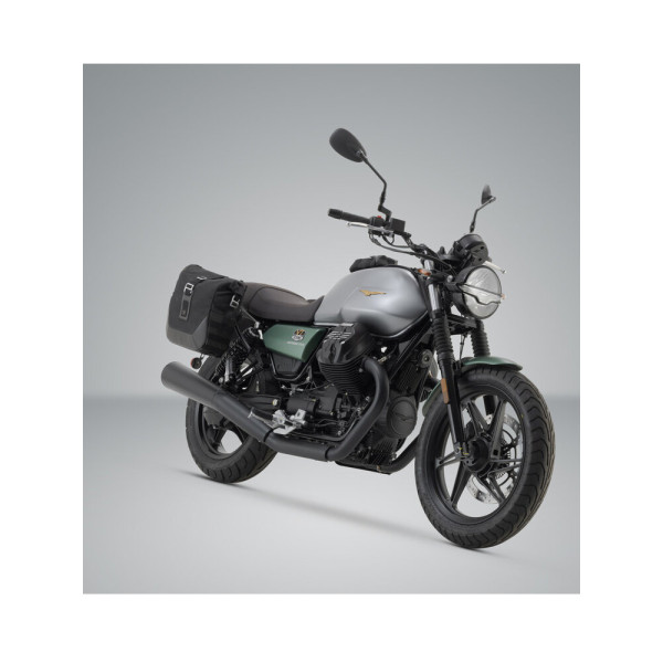 Комплект бічних сумок LEGEND GEAR LC2 Black Edition зі стійками SW-MOTECH для Moto-Guzzi V7 IV Stone (20-) об'єм: 2 x 13,5 L
