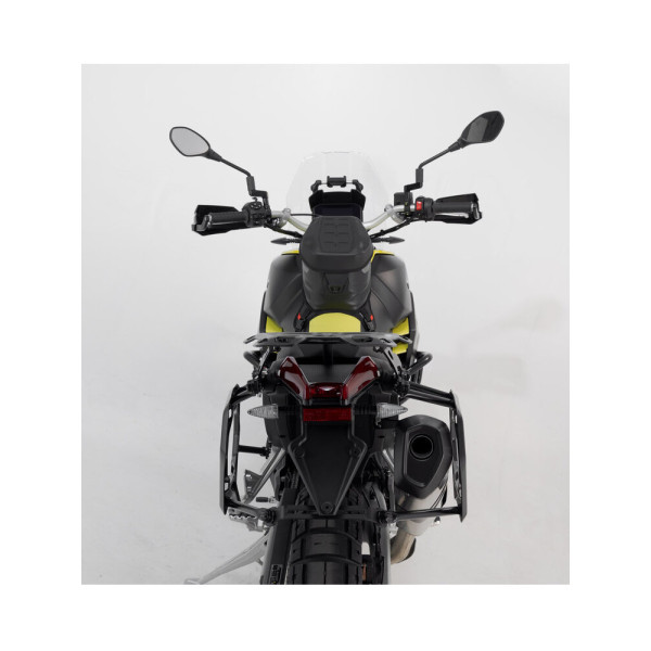 Комплект: бічні кофри TRAX ADV + кріплення PRO 45/37 L Sw-Motech Aprilia Tuareg 660 (21-) (об'єм 37 і 45 L) срібні